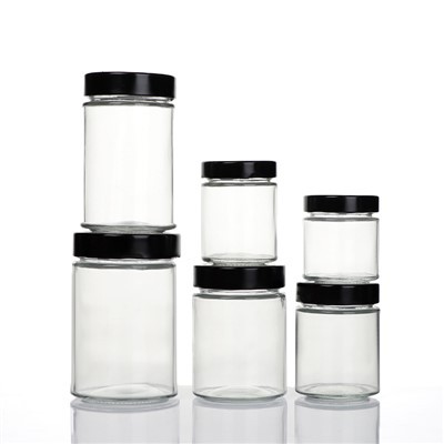 Uline Straight Sided Glass Jars